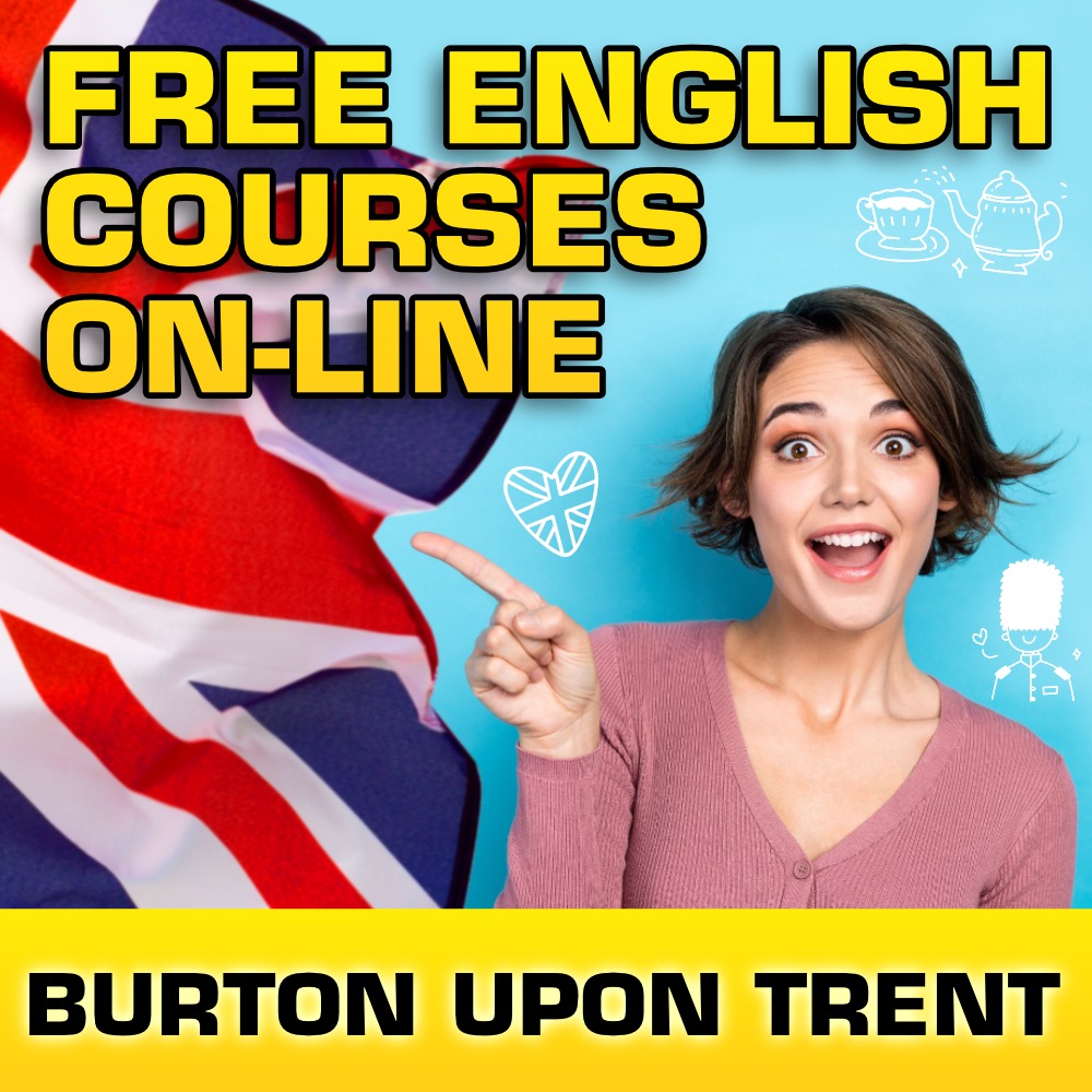 FREE English course on-line in BURTON UPON TRENT