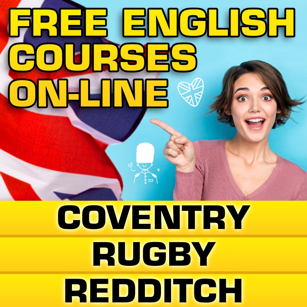FREE English course on-line in COVENTRY, RUGBY, REDDITCH